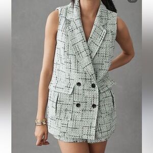 Maeve tweed vest